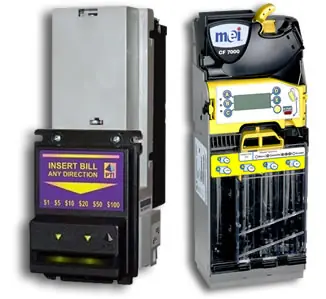 Validador de billetes MEI de una máquina vending